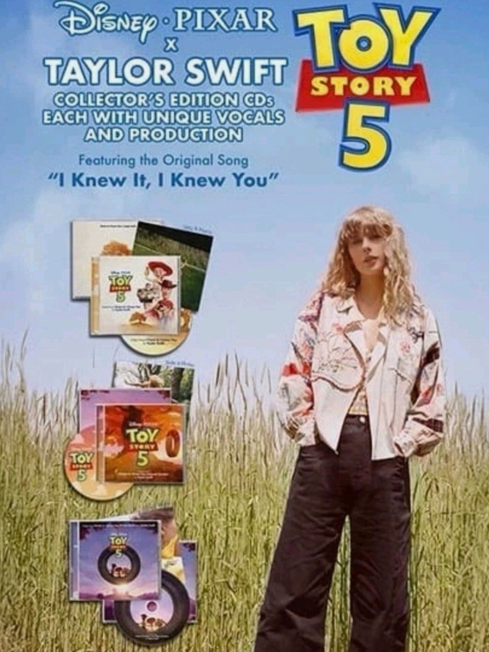 Taylor Swift Pixar Toy Story 5 CD Bundle - Set of all 3 Collector’s Versions